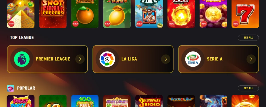Vinci giochi popolari Fezbet